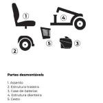 Cadeira Motorizada Scooter El�trica Cs Dobr�vel Dellamed At� 150kg - Foto 12