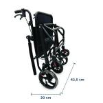 Cadeira De Transporte D90 Com Rodas Em Aco At� 100kg Dellamed - Foto 9