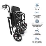 Cadeira De Transporte Dellamed D90 Dobr�vel At� 100kg - Foto 2