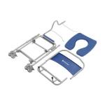 Cadeira Banho Higienica D45 Dobravel Desmontavel Aco At� 150kg Dellamed - Foto 8