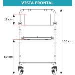 Cadeira Banho Higienica D45 Dobravel Desmontavel Aco At� 150kg Dellamed - Foto 5