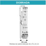Cadeira Banho Higienica D45 Dobravel Desmontavel Aco At� 150kg Dellamed - Foto 7