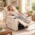 Poltrona Theralift Massageadora Reclin�vel Em Tecido Theramart - Foto 8