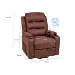 Poltrona Theralift Massageadora Reclin�vel Em Tecido Theramart - Foto 7