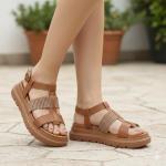 Sandalia Papete Modare Confort�vel Napa Floather Nature Com Elastico Feminino - Foto 1