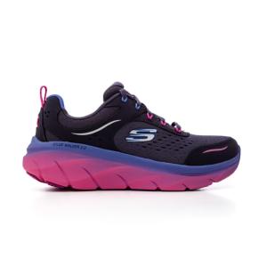 Tnis Feminino Skechers D Lux Walker 2.0 150107 Amortecimento E Conforto Para Caminhadas 39 PURPURA MULTICOLORIDO PRMT