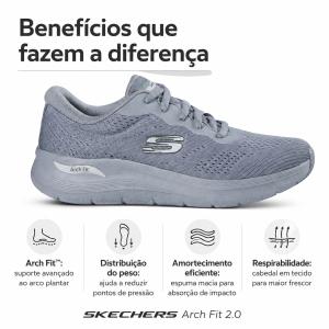 Tenis Skechers Arch Fit 2.0 232700br Masculino - Foto 8