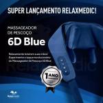 Massageador De Pescoco E Ombro Shiatsu Blue 6d Relaxmedic - Foto 2