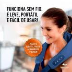 Massageador De Pescoco E Ombro Shiatsu Blue 6d Relaxmedic - Foto 4