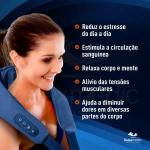 Massageador De Pescoco E Ombro Shiatsu Blue 6d Relaxmedic - Foto 5