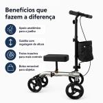 Andador Com Apoio Para Joelho 4 Rodas Mobil At� 136kg - Foto 6