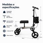 Andador Com Apoio Para Joelho 4 Rodas Mobil At� 136kg - Foto 8