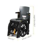 Cadeira Banho Higienica Travel Seatara At� 130kg - Foto 5