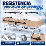 Cama Hospitalar Motorizada Comfort Pilati Com Eleva��o, Grades E Rod�zios At� 150kg - Foto 4