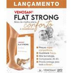 Meia 3/4 Malha Plana Venosan Flat Strong Panturrilha 30-40 Longa Aberta - Foto 2