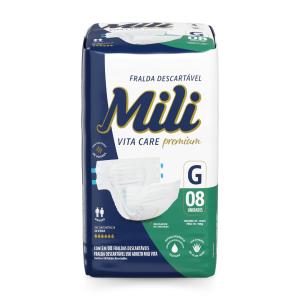 Fralda Geriatrica Mili Vita Care Premium G G 8 UNIDADES ACAB.1.1.708