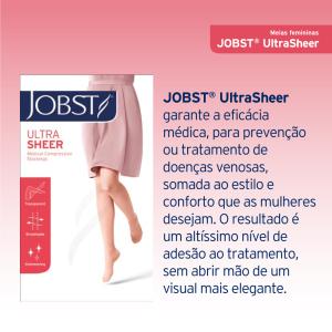 Meia Jobst Ultrasheer 20-30 Mmhg 3/4 Panturrilha - Foto 6