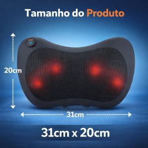 Encosto Massageador Shiatsu Com Adaptador Bioland - Foto 3