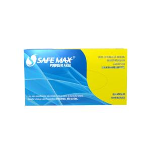 Luva Latex Sem Talco 100 Unidades Safemax P CREME 