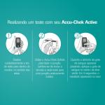 Kit Glicose Accu Chek Active Novo Completo 10 Tiras Roche - Foto 2
