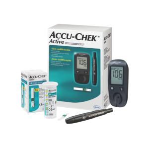 Kit Glicose Accu Chek Active Novo Completo 10 Tiras Roche  