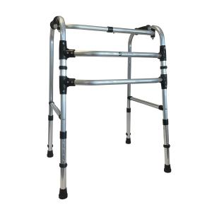 Andador Articulado E Fixo Em Aluminio Com Rodas Sequencial At 150kg UNICO PRATA 001557