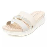 Tamanco Modare Napa Float Nature Safiano Strass Feminino - Foto 2