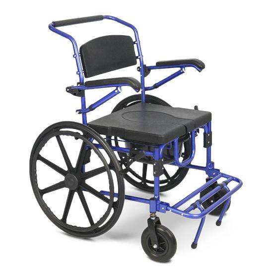 Cadeira De Banho Higienica D70 4 Em 1 Em Aluminio Com Suporte De At� 200kg Dellamed