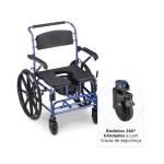 Cadeira De Banho Higienica D70 4 Em 1 Em Aluminio Com Suporte De At� 200kg Dellamed - Foto 8