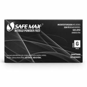 Luva Nitrila Sem Talco 100 Unidades Safemax Supermax