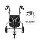 Andador Dobr�vel 3 Rodas D11 Suporte De At� 100 Kg Para Idosos E Adultos Com Mobilidade Reduzida Dellamed - Foto 2