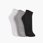 Kit 3 Pares Meia Canelada Cano Curto Algodao Trifil - Foto 1