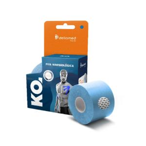 Bandagem Elastica Kinesiologica Dellamed 5MX5CM AZUL 7113