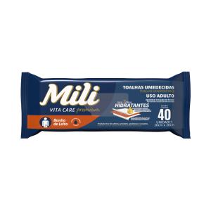 Toalhas Umedecidas Adulto Vita Care 40 Unidades Mili  