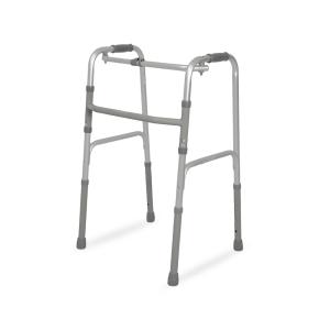 Andador Articulado E Fixo Aluminio D10 Pop 2 Barras Dobrvel Dellamed At 100kg   1000494