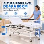 Cama Hospitalar Manual Fawler Evolution Fit Pilati Com Eleva��o E Grades - Foto 3