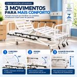 Cama Hospitalar Manual Fawler Evolution Fit Pilati Com Eleva��o E Grades - Foto 4