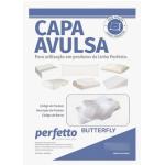 Capa Pillow Visco Butterfly Matelass� Branca Perfetto - Foto 1