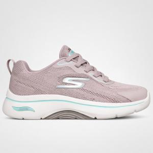 T�nis Skechers Go Walk Arch Fit 2.0 125346 Feminino Slip-Ins 35 LAVANDA VERDE AGUA