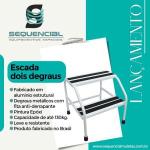 Escada 2 Degraus Em Aluminio Sequencial At� 130kg - Foto 2