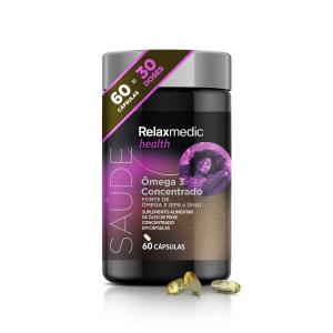 mega 3 Concentrado Relaxmedic ? Alta Pureza Epa E Dha 60 CAPSULAS  RM-SA2160