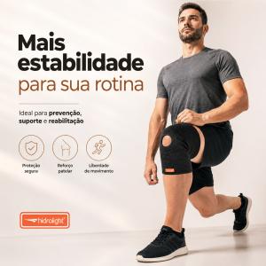 Joelheira Com Refor�o Patelar Para Suporte Do Joelho - Foto 6
