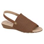 Sandalia Modare Knit Garda Napa Floather Nature Feminino - Foto 1