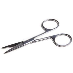 Tesoura Fina Cirrgica Reta 11,5 Cm Ao Inox Safer Profissional   