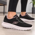 T�nis Skechers Go Walk Arch Fit N-Joy 125848 Feminino Para Caminhada - Foto 3