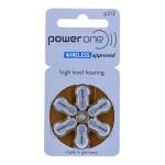 Pilha Para Aparelho Auditivo 312 Power One Com 6 Unidades - Foto 1