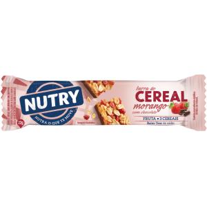 Barra De Cereais Nutry 22g MORANGO E CHOCOLATE 