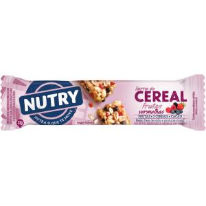 Barra De Cereais Nutry 22g FRUTAS VERMELHAS 