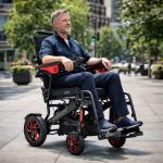 Cadeira De Rodas Motorizada Dobr�vel New Pop Hybrid Power Lite - Foto 2