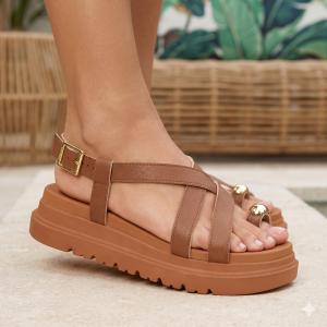 Sandalia Modare Napa Floather Nature Feminino - Foto 2